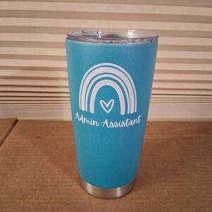 Admin Assistant 20oz Stainless Steel Tumbler With Lid